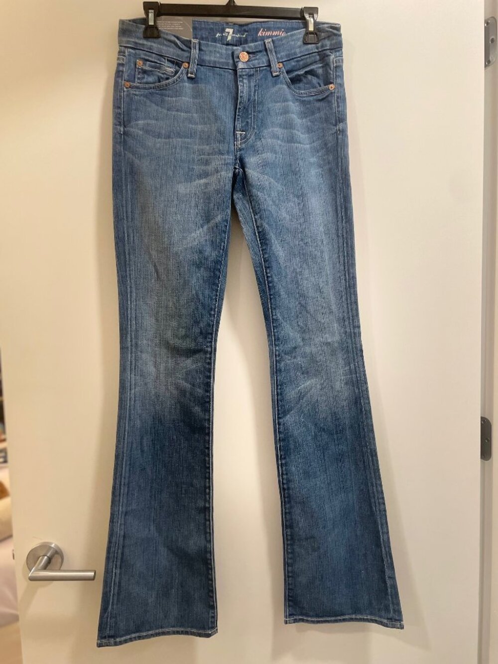 NWT 7 For All Mankind Sexy & Curvy Bootcut KIMMIE Jeans Sz 28 Orig $198
